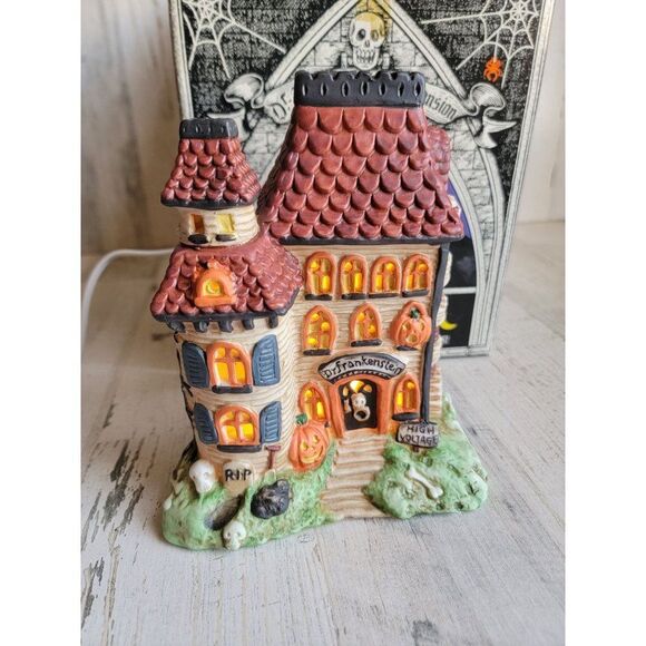 Midwest Dr Frankenstein's Mansion Halloween Village accessories spooky Hollow - Picture 1 of 6